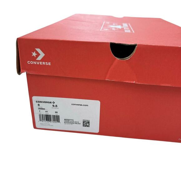 NWB Converse Platform Chuck 70 All Terrain CX Hi Black Shoe Sneakers Mens Size 8 - Picture 10 of 12